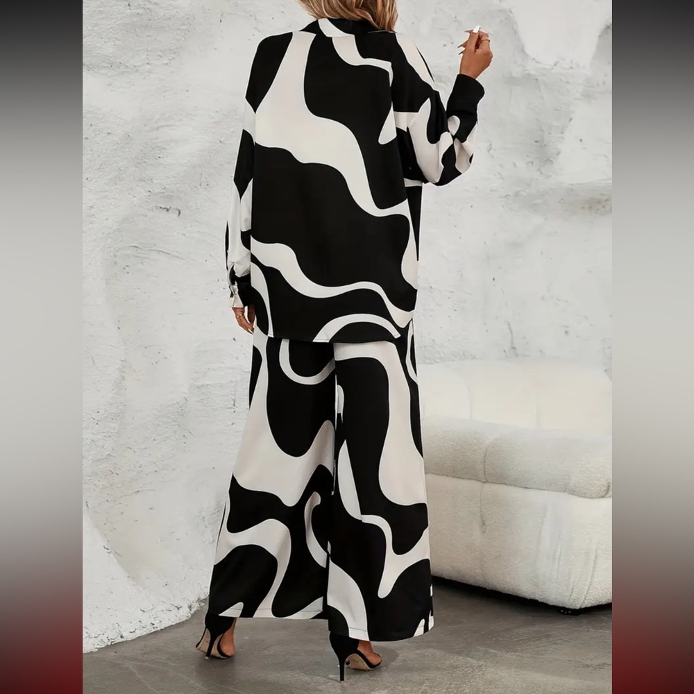 189. Casual 2 Piece Set Set Color Block Pants Set… - image 2